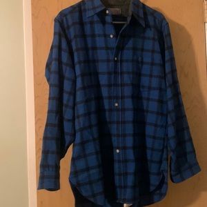 Mens plaid wool Pendleton plaid shirt